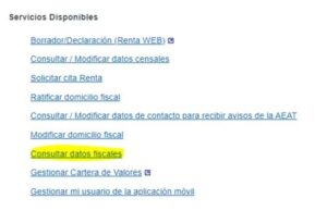 Servicios disponibles